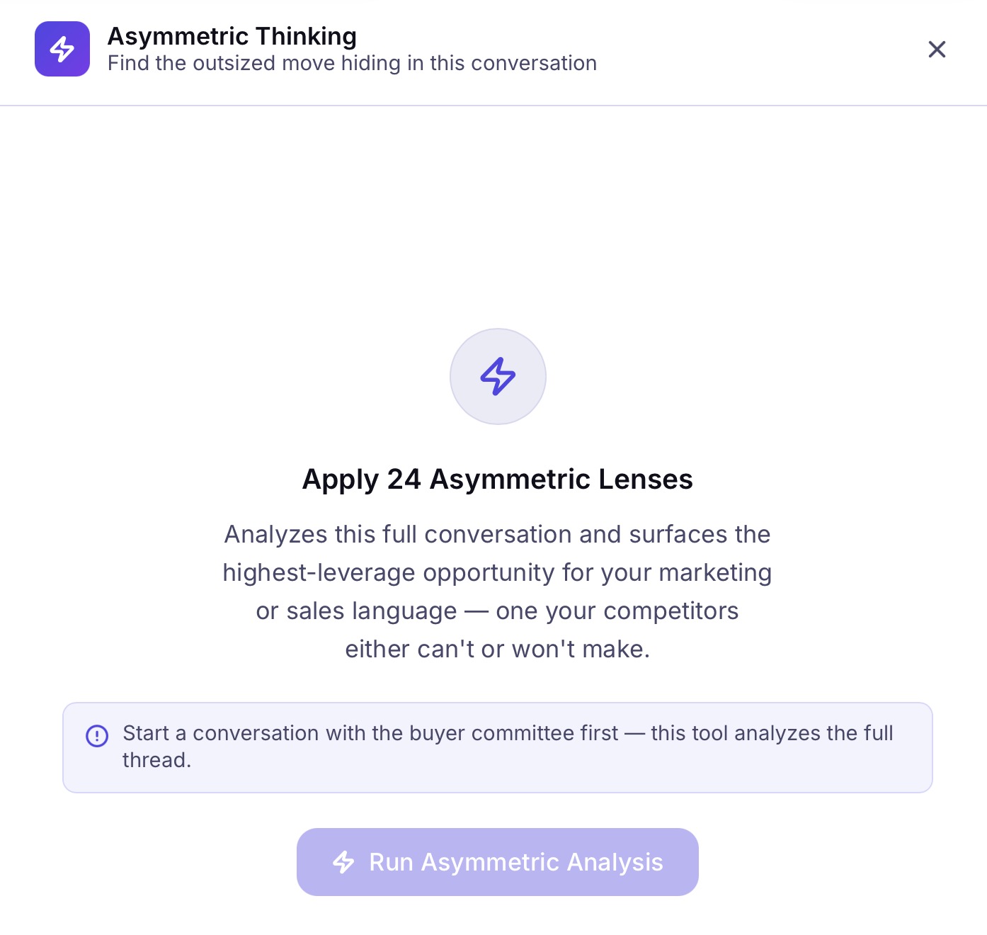 Asymmetric Thinking panel